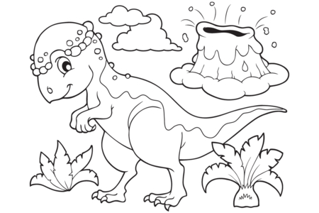 Dibujos para imprimir : Dinosaurio 53 – 10 Doigts