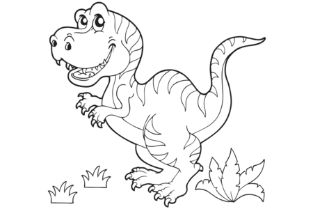 Dibujos para imprimir : Dinosaurio 58 – 10 Doigts