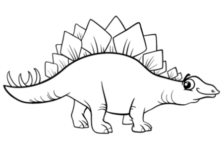 Dibujos para imprimir : Dinosaurio 61 – 10 Doigts