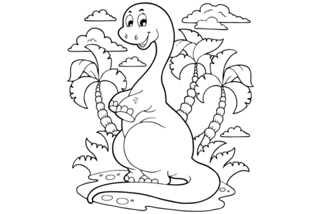 Dibujos para imprimir : Dinosaurio 63 – 10 Doigts