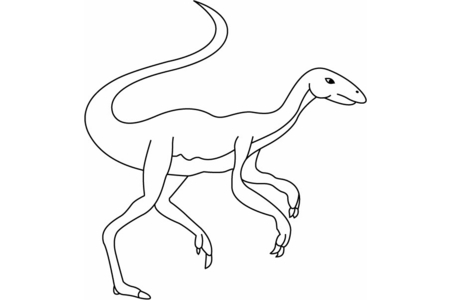 Printable coloring pages: Elmisaurus – 10 Doigts