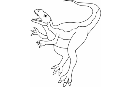 Printable coloring pages: Gasosaurus – 10 Doigts