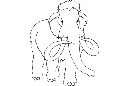 Dibujos para imprimir : Mamut – 10 Doigts