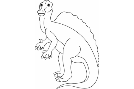 Printable coloring pages: Ouranosaurus – 10 Doigts