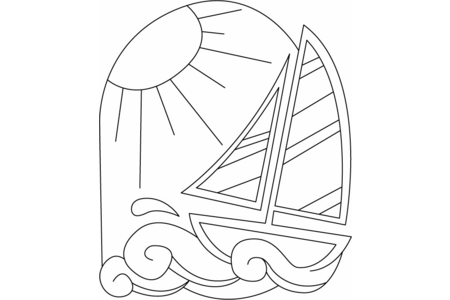Dibujos para imprimir : Barco 08 – 10 Doigts