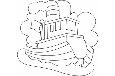 Dibujos para imprimir : Barco 09 – 10 Doigts