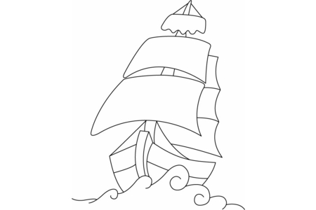Dibujos para imprimir : Barco 11 – 10 Doigts