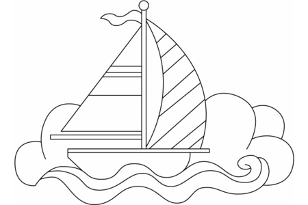 Dibujos para imprimir : Barco 12 – 10 Doigts