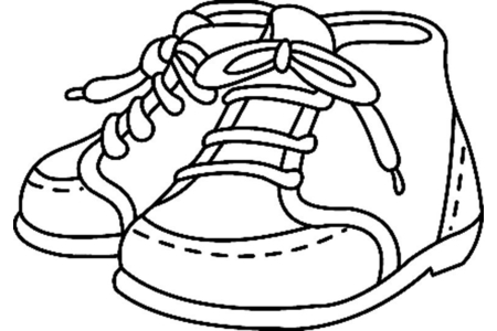 Printable coloring pages: Shoes 01 – 10 Doigts