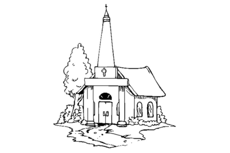 Dibujos para imprimir : Iglesia – 10 Doigts