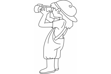 Printable coloring pages: Children 05 – 10 Doigts