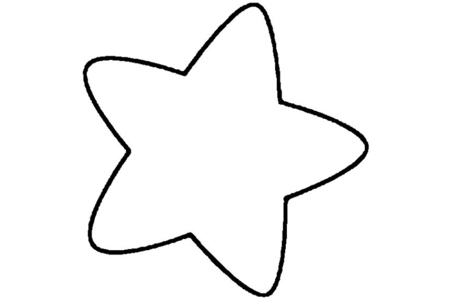 Printable coloring pages: Stars 02 – 10 Doigts