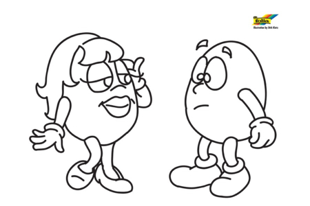 Printable coloring pages: Figurine 6 – 10 Doigts