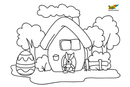 Printable coloring pages: House 8 – 10 Doigts