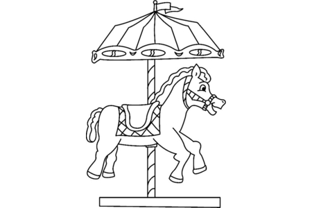 Dibujos para imprimir : Carrusel 01 – 10 Doigts