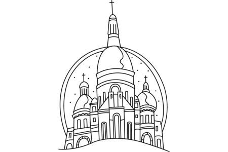 Printable coloring pages: Moscow – 10 Doigts