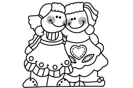 Dibujos para imprimir : Muñeca 03 – 10 Doigts