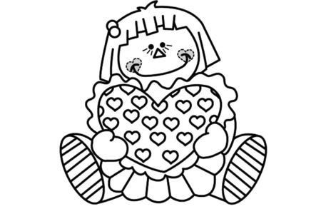 Dibujos para imprimir : Muñeca 04 – 10 Doigts