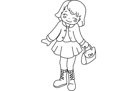 Dibujos para imprimir : Muñeca 09 – 10 Doigts