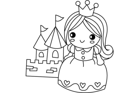 Dibujos para imprimir : Muñeca 15 – 10 Doigts
