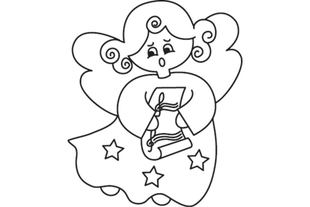 Printable coloring pages: Doll 20 – 10 Doigts