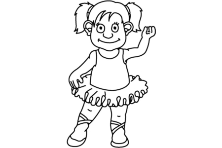 Printable coloring pages: Doll 27 – 10 Doigts