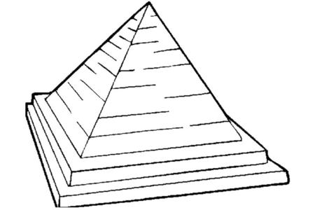 Printable coloring pages: Pyramid – 10 Doigts