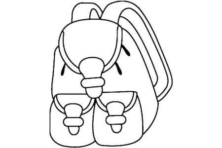 Printable coloring pages: Backpack 01 – 10 Doigts
