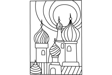Printable coloring pages: Saint Petersburg – 10 Doigts