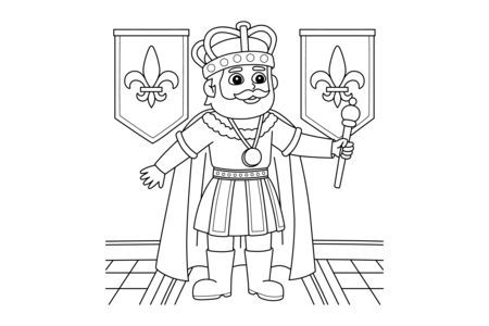 Printable coloring pages: Wise Men-04 – 10 Doigts