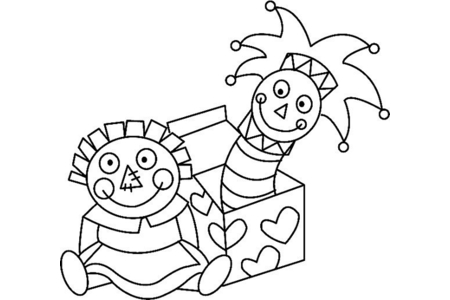 Printable coloring pages: Funny Little Man 01 – 10 Doigts