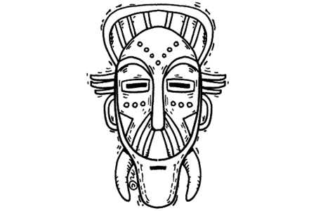 Printable coloring pages: Mask 07 – 10 Doigts