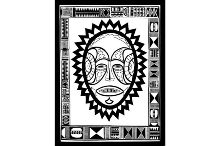 Printable coloring pages: Mask 09 – 10 Doigts