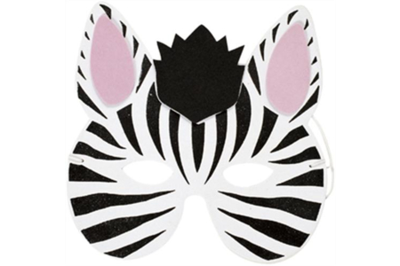 Printable coloring pages: Zebra mask – 10 Doigts