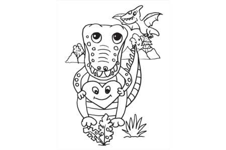 Printable coloring pages: Mother's Day 05 – 10 Doigts