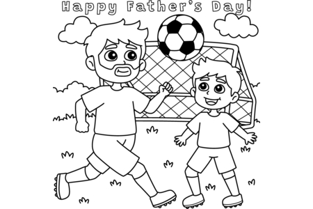 Dibujos para imprimir : Día del Padre 05 – 10 Doigts