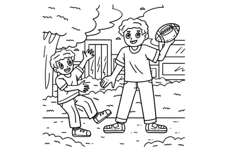 Dibujos para imprimir : Día del Padre 13 – 10 Doigts