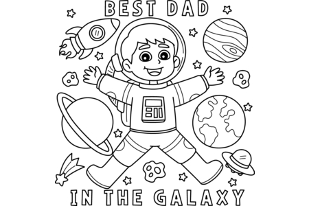 Dibujos para imprimir : Día del Padre 16 – 10 Doigts