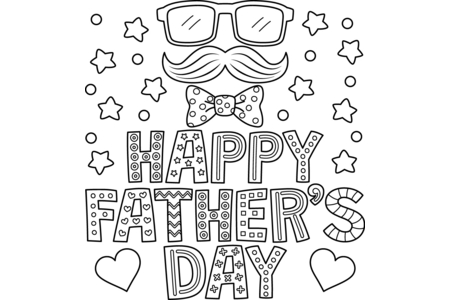 Dibujos para imprimir : Día del Padre 17 – 10 Doigts