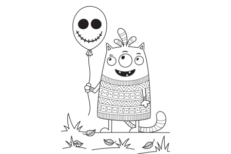 Dibujos para imprimir : Halloween 65 – 10 Doigts