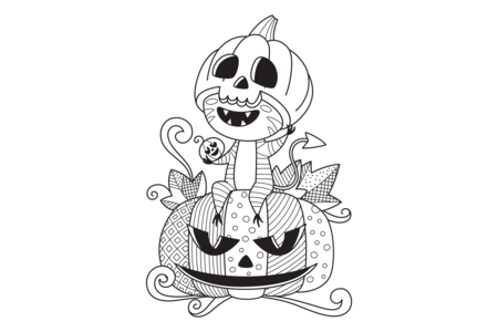 Dibujos para imprimir : Halloween 66 – 10 Doigts