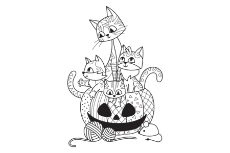 Dibujos para imprimir : Halloween 67 – 10 Doigts