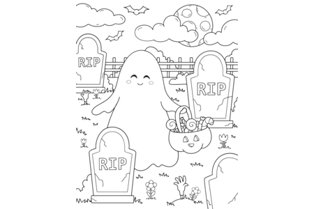 Dibujos para imprimir : Halloween 78 – 10 Doigts