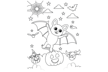 Dibujos para imprimir : Halloween 80 – 10 Doigts