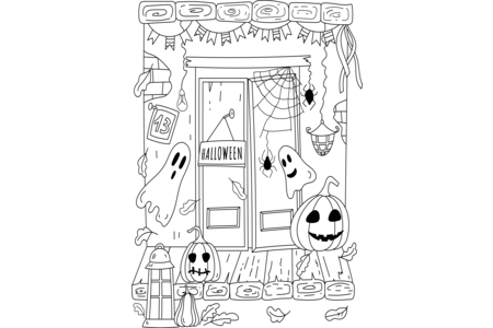 Dibujos para imprimir : Halloween 84 – 10 Doigts