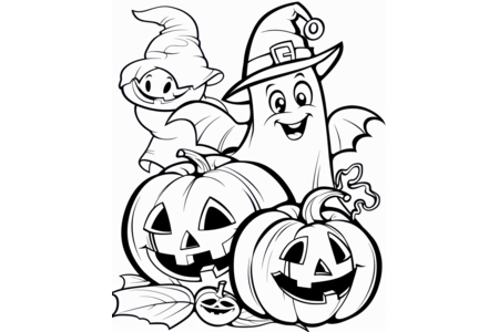 Dibujos para imprimir : Halloween 85 – 10 Doigts