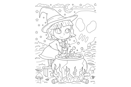 Dibujos para imprimir : Halloween 87 – 10 Doigts