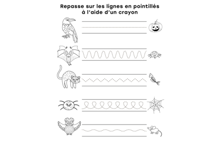 Printable coloring pages: Halloween 93 – 10 Doigts