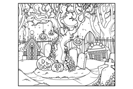 Dibujos para imprimir : Halloween18 – 10 Doigts