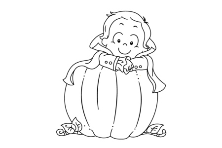 Printable coloring pages: Halloween22 – 10 Doigts